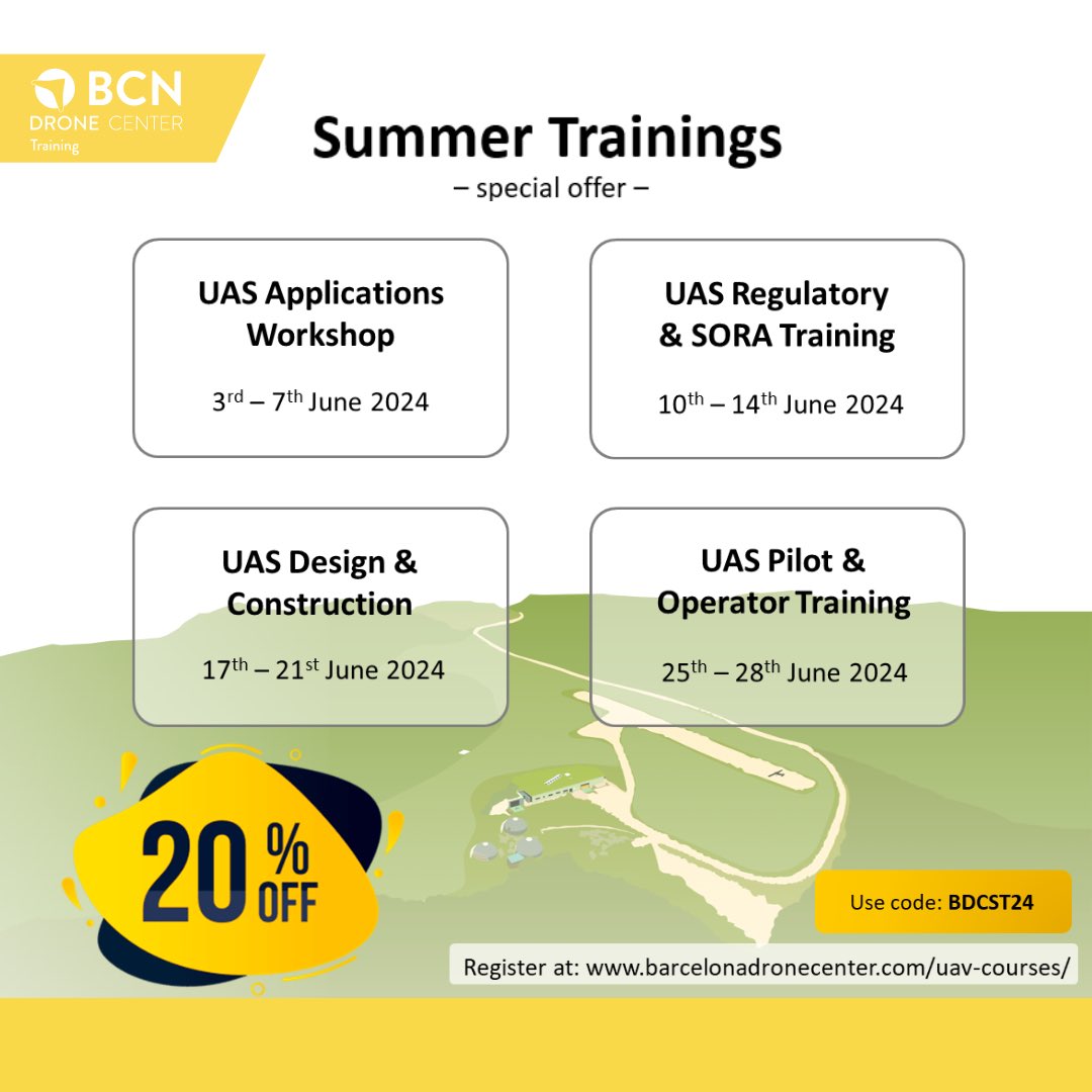 This June, we’re thrilled to unveil an exciting array of #UAS #courses designed to master your knowledge in this industry. Whether you’re a professional looking to stay ahead of the curve or a newcomer willing to explore the possibilities of UAS tech, we’ve got your training!