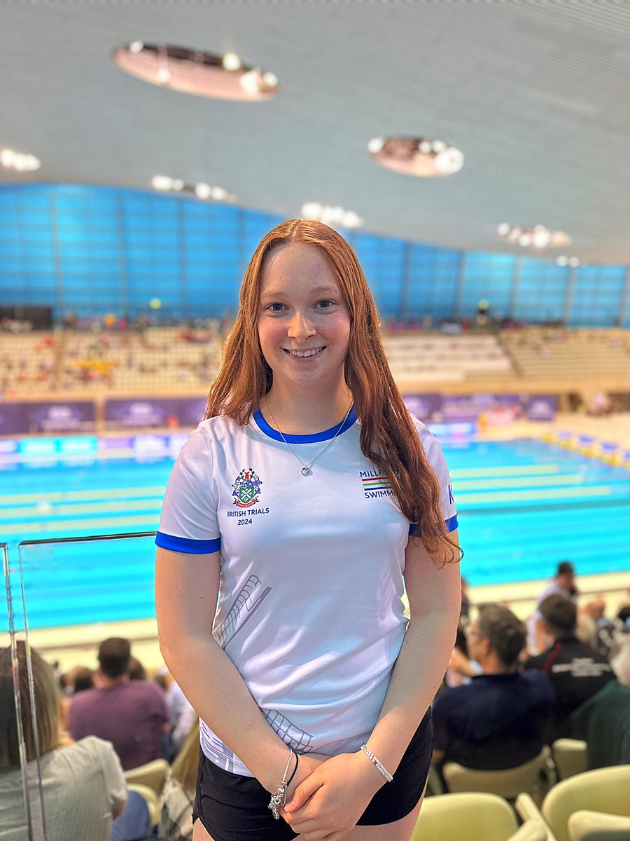 Sending massive congrats & good luck wishes to Kirsty who competes in the 200m Breast at the @Aquatics_GB Championships at the London Aquatics Centre today. She’s training at Millfield these days but we still consider her as one of our own! Session is at 10am and she’s in event 4