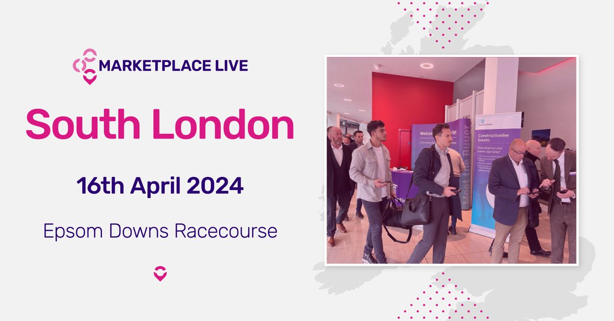 📢 TWO WEEKS TO GO until our South London Marketplace Live event! Join us on Tuesday 16th April to discuss work opportunities face-to-face with our Buyers and network with other Suppliers in South London. Register for a free ticket today - ow.ly/QVoa50R7e1f