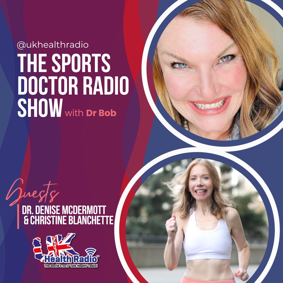 The @SportsDocRadio Show with Dr Bob on @ukhealthradio - Dr. Denise McDermott, Holistic Adult & Child Psychiatrist, Podcaster & Contributor to my book #HeySportsParents returns along with Christine Blanchette @christineruns, Host, Producer of British Columbia’s ‘Run With It’ &…