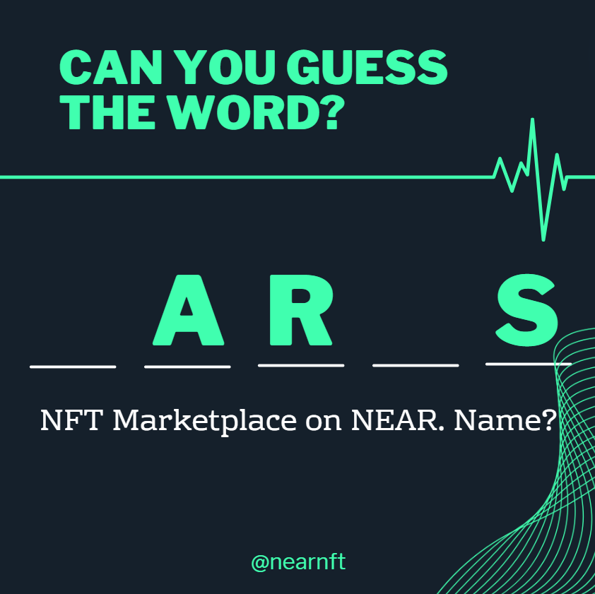 Can you guess the word? 🤔

⬜️It's an NFT Marketplace on NEAR.