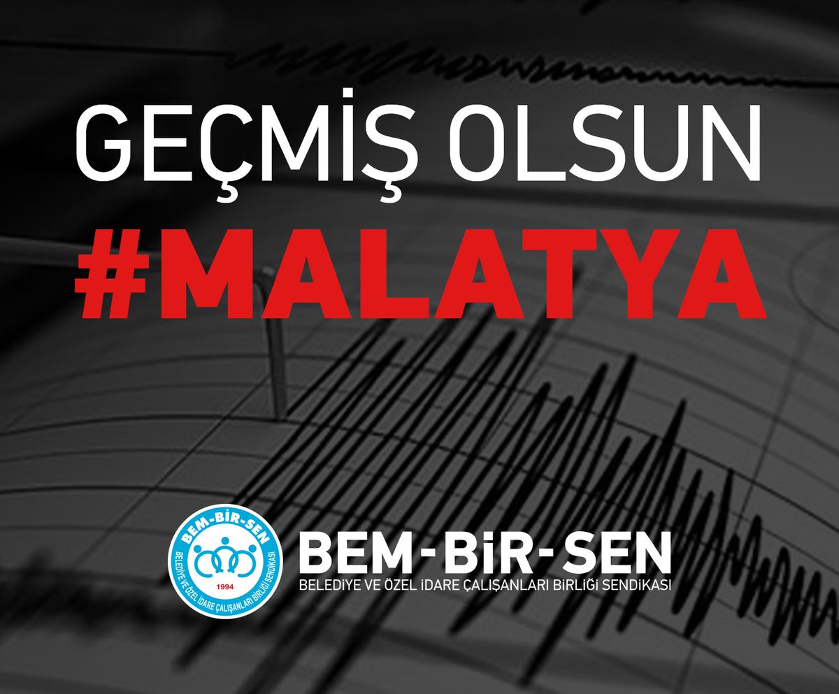 Geçmiş olsun #Malatya Malatya Doğanşehir'de meydana gelen 4.7 büyüklüğündeki depremden etkilenen vatandaşlarımıza geçmiş olsun dileklerimizi iletiyoruz. ALLAH c.c Milletimizi her türlü afet ve musibetten muhafaza etsin.