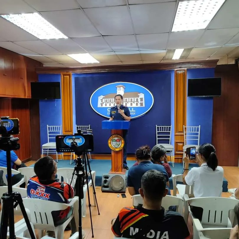 LOOK II PCOL KIMBERLY E MOLITAS, Officer-In Charge, attended the Weekly Press Conference that was facilitated by the City Government of Zamboanga held at City PIO, City Hall, Zamboanga City on Wednesday morning, April 3, 2024.