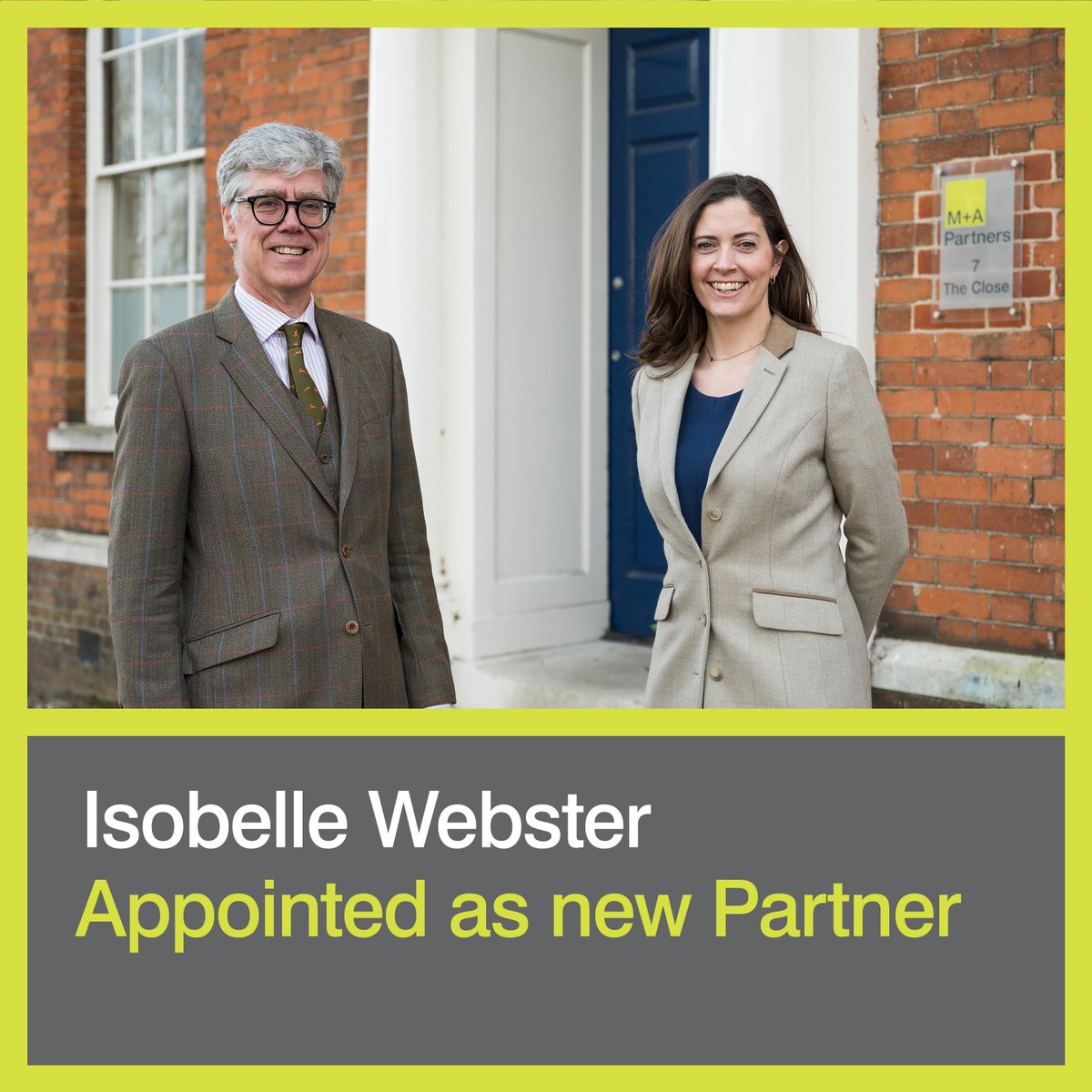 📢 M+A Partners is pleased to announce the appointment of Isobelle Webster as our newest Partner. Read more here: mapartners.co.uk/news/new-partn…