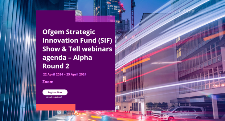 📢 Join @Ofgem SIF and Innovate UK at our Round 2 Alpha Show & Tell sessions. Engage with energy networks & their partners: What have they learnt so far? What comes next? Find out more and register: web-eur.cvent.com/event/a9c8be4b… a2565e127700/summary #OfgemSIF #InnovateUK