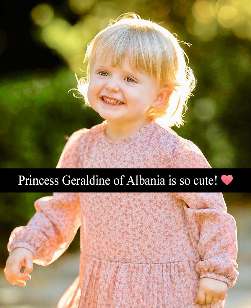 Blonde Princess Of Albania!

Princess Geraldine Of Albania ... Prince Leka II's Only Child So Far.

#PrincessGeraldineOfAlbania #PrinceLekaII #Albanians #Albania #BlondAlbanians #Europe #EuropeanRoyals #AlbanianRoyalty