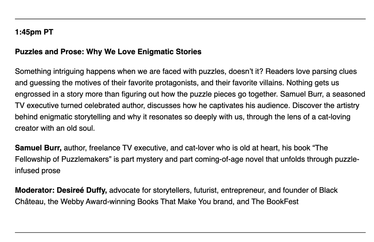 samuelburr's tweet photo. Meet me at #TheBookFestSpring2024!
Free to attend. Go to #TheBookFest website for the livestream and watch panels and conversations. Sat. April 6th is for readers; and Sun. April 7th is for writers. Sign up here: https://t.co/lMx8DOgMSh https://t.co/j2CjXteDmL