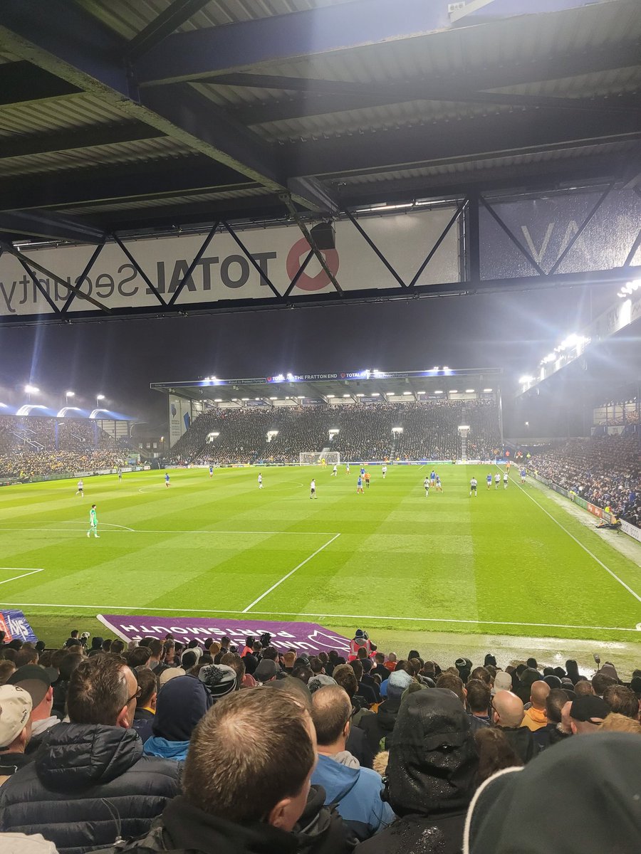shellster_dan's tweet image. What an atmosphere at Fratton Park last night - the rams fans were rocking! Even my Dad was rocking (great safe standing too!) Cracking game, given the conditions... daring to dream now!? #dcfc #rams #theramsaregoingupallezallez