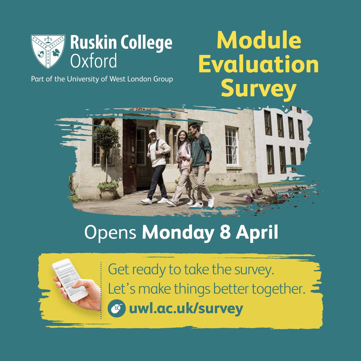 Module Evaluation Surveys open on Monday! Get ready to take the survey… ✍️