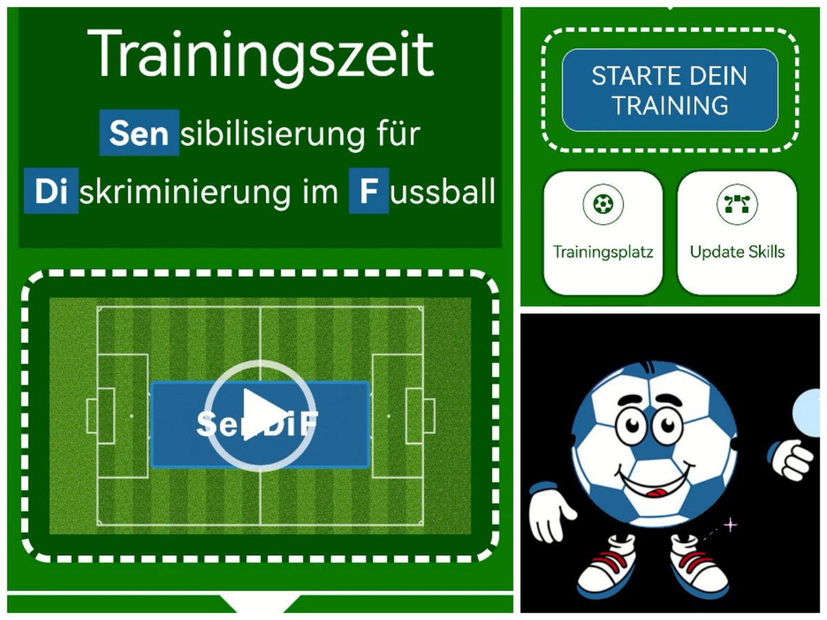Neue Lernplattform „SenDiF“ gestartet! 
sendif.de
"SenDiF" bedeutet Sensibilisierung für Diskriminierung im Fußball. 
Hier kannst Du in 11 Fragen Deine Skills checken, neue Begriffe lernen und so gemeinsam mit uns ein Ally werden! 
#Sendif #Ally #Fussball
