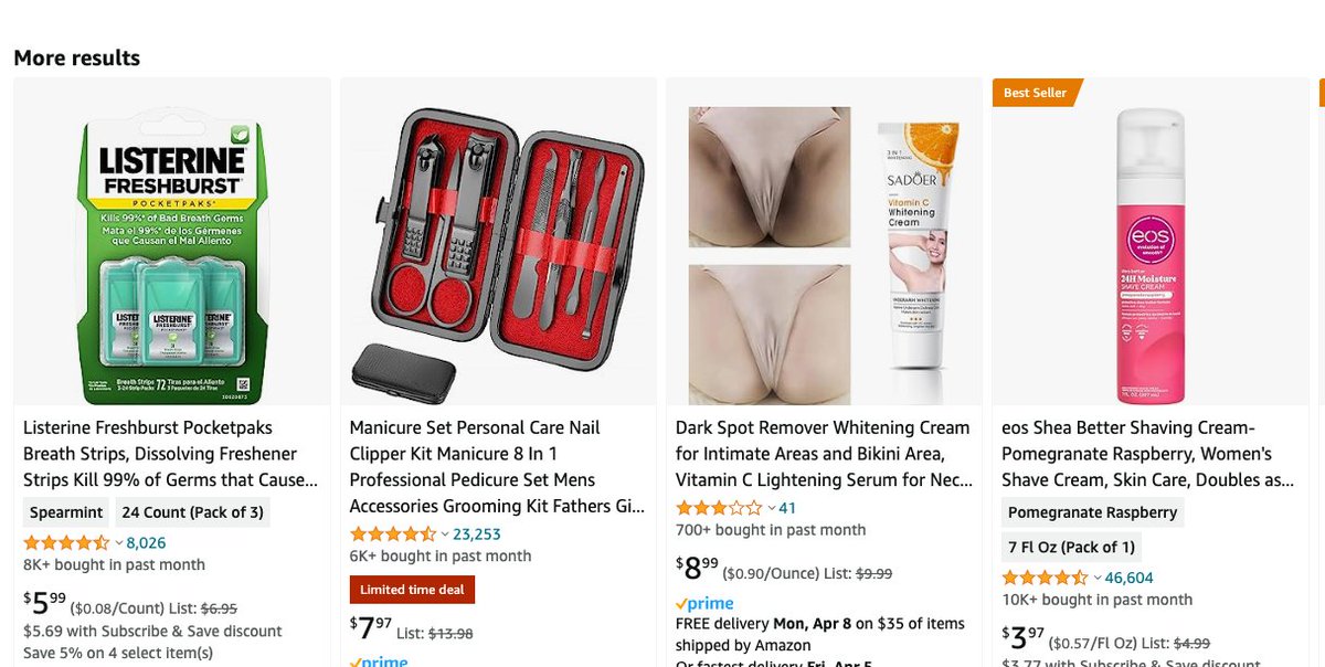 Amazon search results are desperately competitive these days.

As David Brent said: Get their attention

#itsalwaysdayone