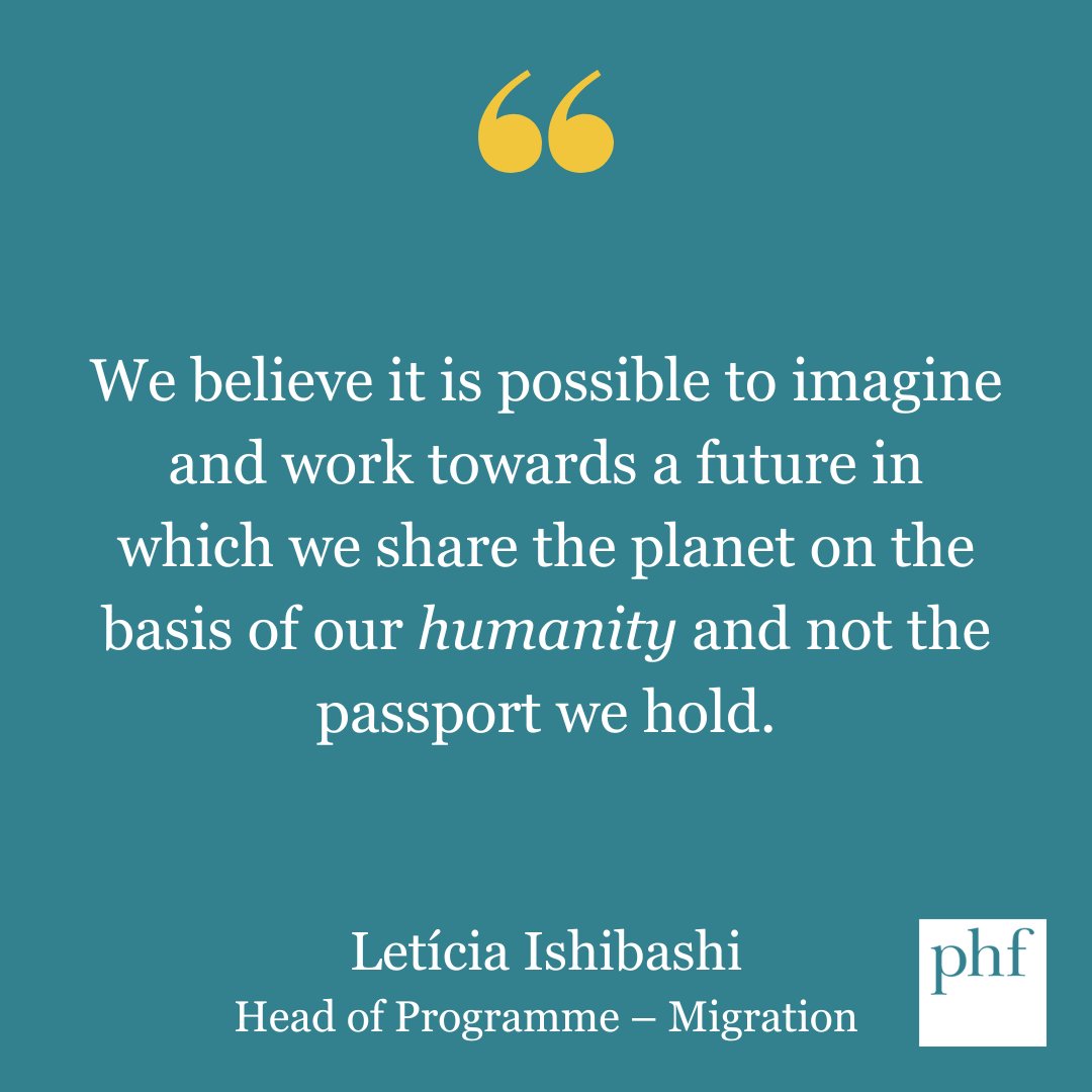 As we gear up to re-open our Migration Fund, Letícia Ishibashi, our Head of Programme – Migration, explains what has led us to our new vision for the Fund and what it means for our grant-making. Read the blog👇 phf.org.uk/blog/why-we-ar…