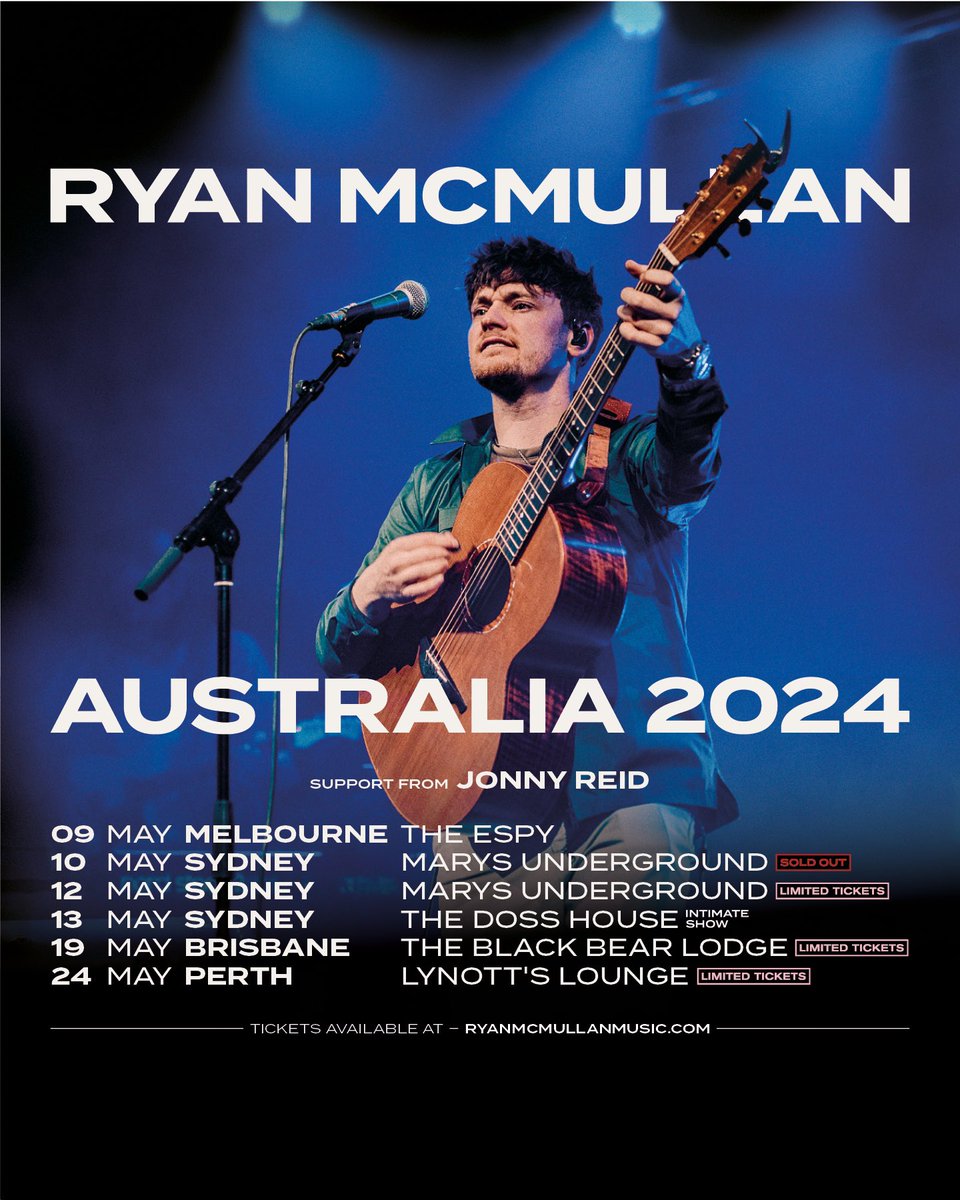 AUSTRALIA!! Just one month to go until I am back in your wonderful country! Still some tickets left, but not much! Get them quick at ryanmcmullanmusic.com #aussie #aussie #aussie #oioioi #ryanmcmullan #australia #fyp