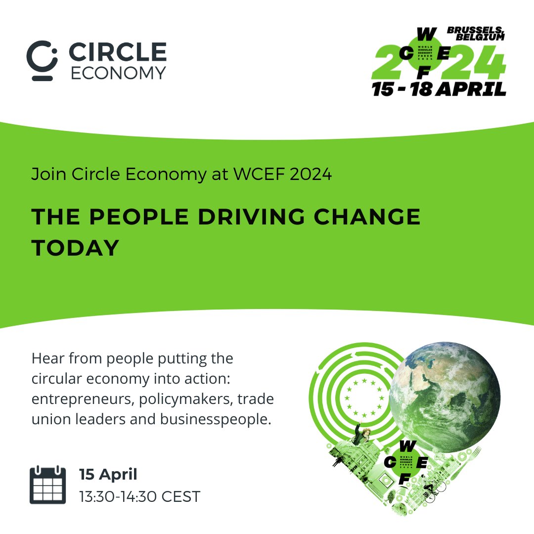 In this #WCEF2024 session, you will hear from the people putting the circular economy into action: entrepreneurs, policymakers, trade union leaders and business people. Learn more and join us: wcef2024.com/sessions/ps3-t…