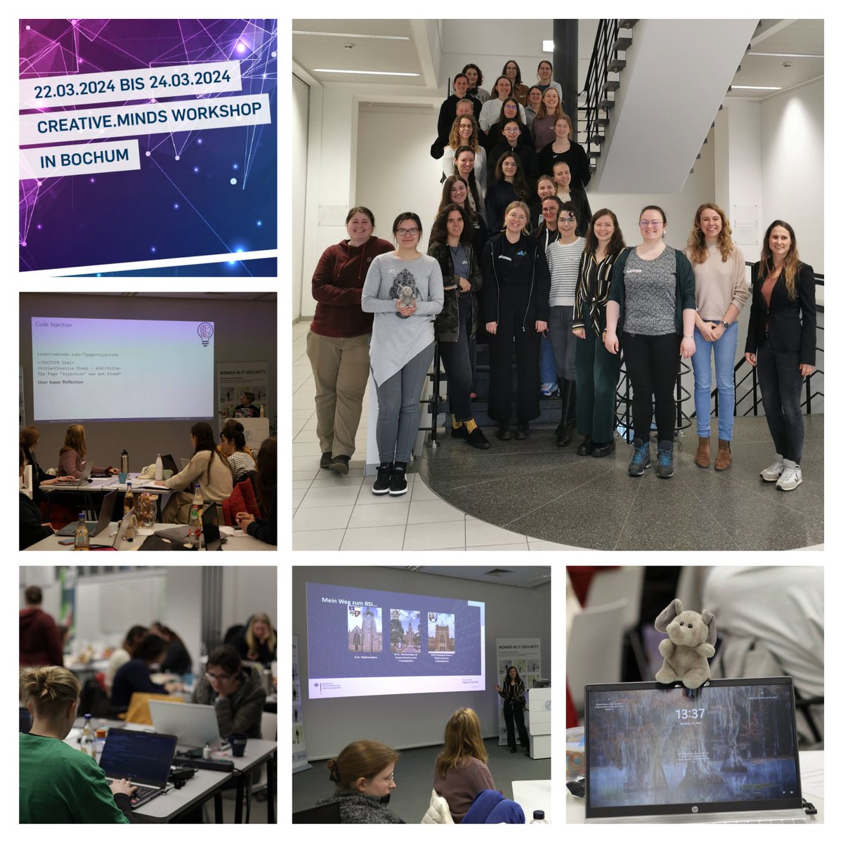 👩‍💻The Creative.Minds Workshop 2024 offered young women an exciting crash course on cyber security. With hands-on challenges, networking and insights from Dr. Clara Schneidewind (@KunigundeII), Prof. Dr. Katharina Kohls (@blister_green) and more➡️casa.rub.de/en/news/casa/n…