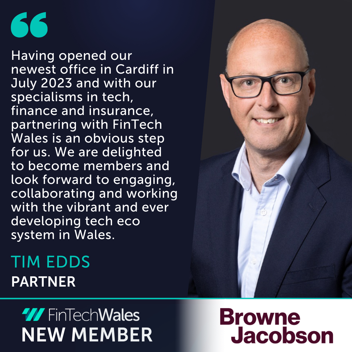 🔥 Exciting news for the FinTech Wales community! We'd like to extend a big welcome to the latest FinTech Wales member - @brownejacobson . Browne Jacobson is the law firm working to make a difference across business and society. Find out more: fintechwales.org/members/browne…