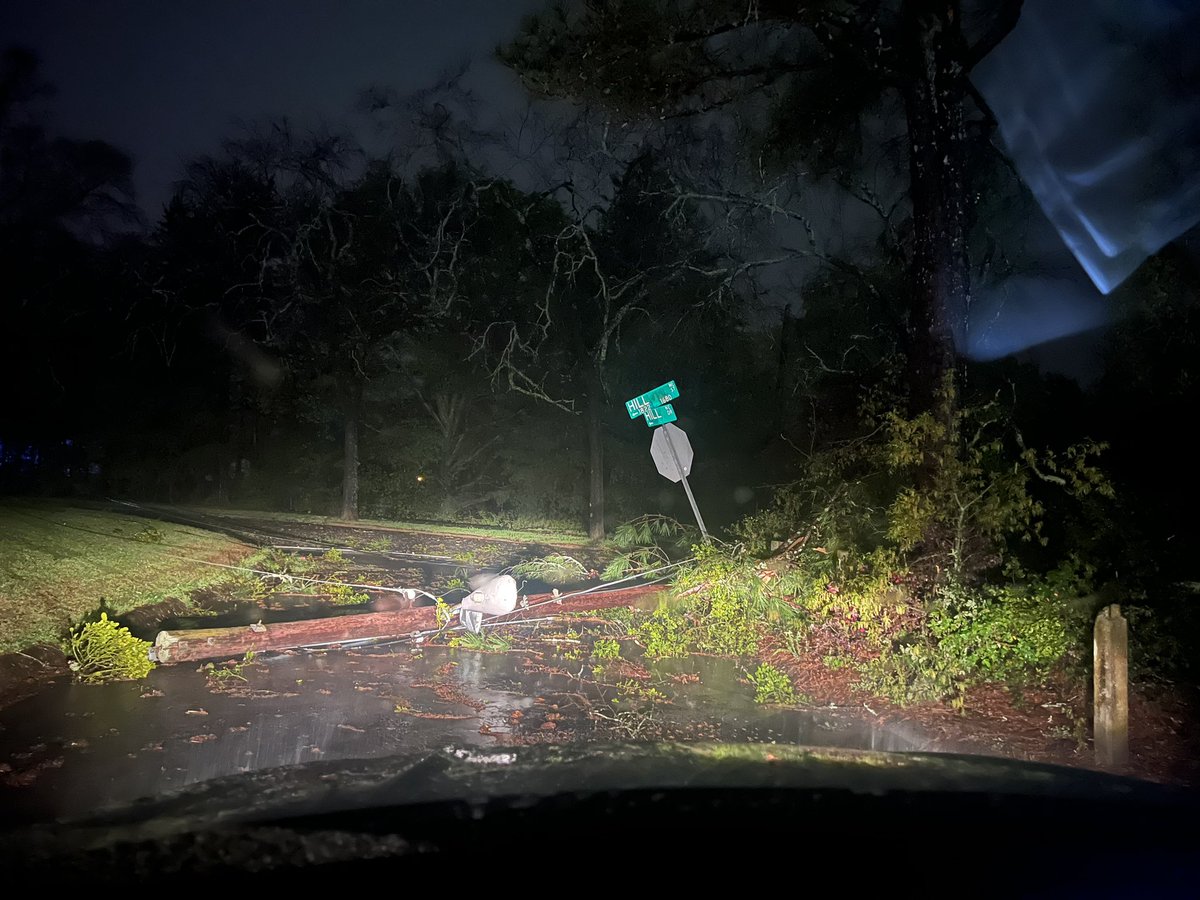 Just a glimpse of damage from powerful storms that swept through Rockdale County overnight. Crews have their work cut out for them. More than 7,000 customers without power. Latest on @FOX5Atlanta