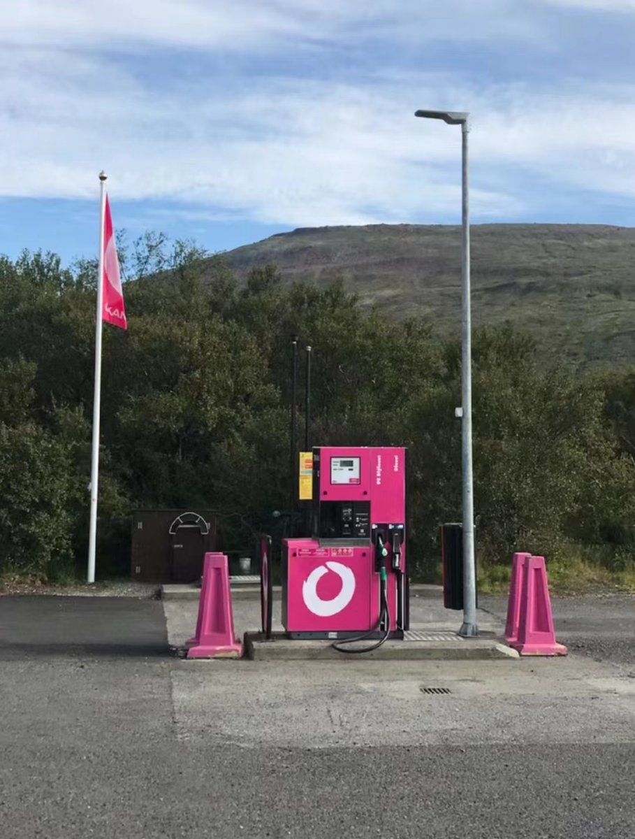 It’s really friendly to women here, and the gas stations are all very pink!