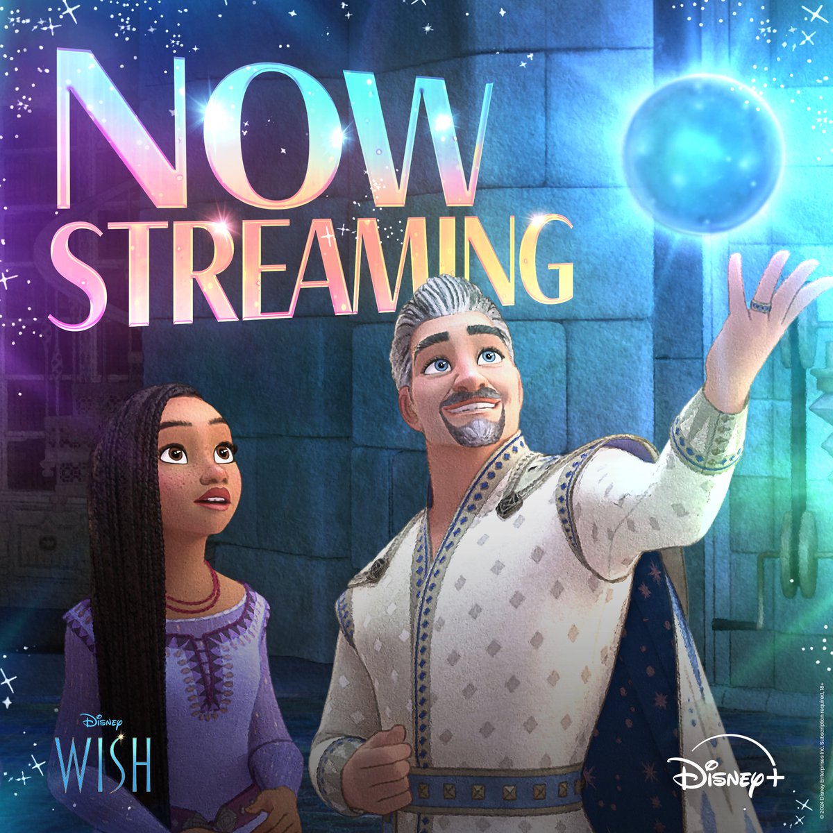 It's time to have your ✨wishes✨ granted. Disney’s Wish is now streaming on Disney+.