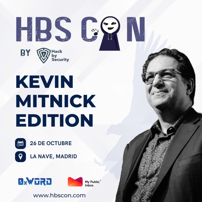 Volvemos a la carga!!! este año de manera presencial y rindiendo nuestro humilde homenaje a <a href="/kevinmitnick/">Kevin Mitnick</a> de la mano de <a href="/HackbySecurity/">Hack by Security</a> 
Adquirir la entrada pronto, que luego no haya sorpresas, que el aforo está limitado.

hbscon.com

#hacking #evento #ciberseguridad