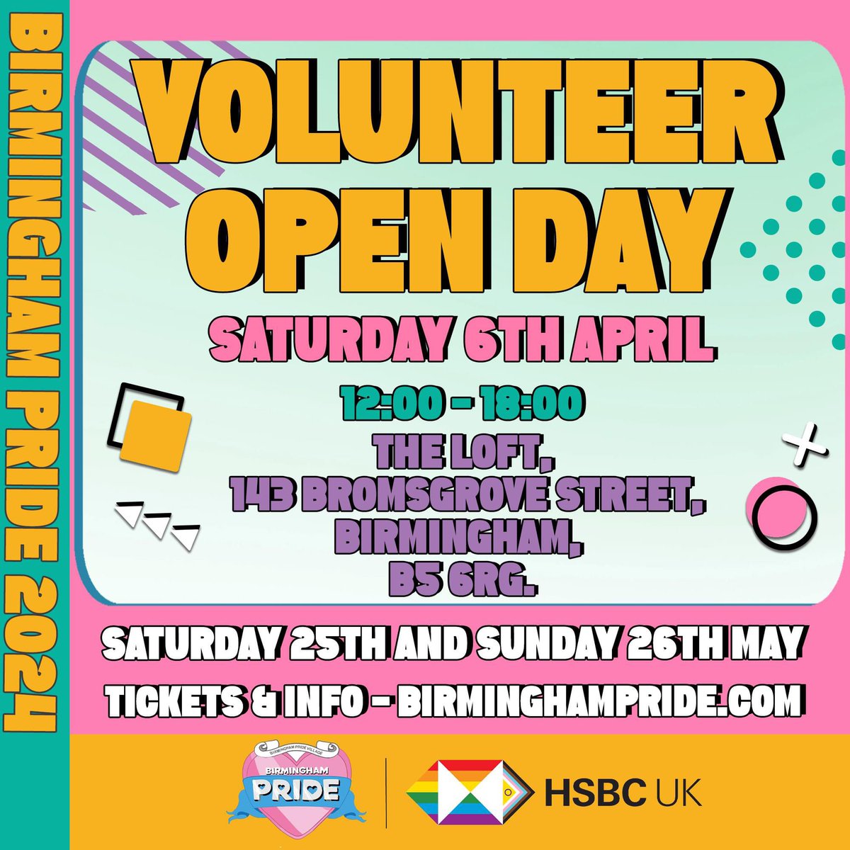 🌈✨ WANT TO BE PART OF BIRMINGHAM PRIDE 2024 🏳️‍🌈✨ Email: simon@birminghampride.com to become part of the incredible volunteer team! 🌟💪 📆 Date: Saturday, 6th April 🕛 Time: 12pm - 6pm 📍 Venue: The Loft #VolunteerRecruitment #JoinThePride #DiversityInAction #SpreadLove…