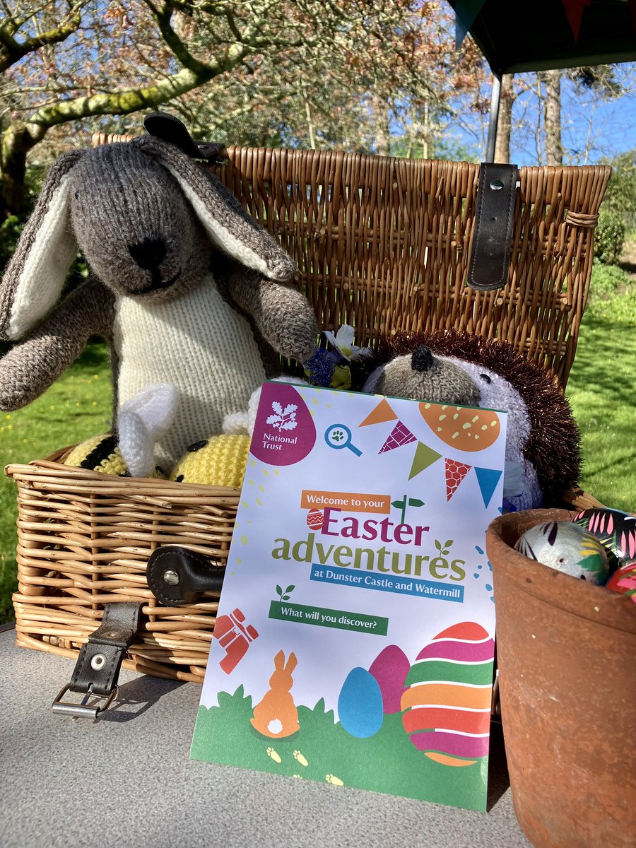 𝗗𝘂𝗻𝘀𝘁𝗲𝗿 𝗖𝗮𝘀𝘁𝗹𝗲 𝗔𝗱𝘃𝗲𝗻𝘁𝘂𝗿𝗲𝘀! 🏰 The Easter adventures trail is back! ...Explore the nature found in Dunster's gardens from butterflies to otters …and claim your chocolate egg of course! The event runs until Sunday 14 April. nationaltrust.org.uk/.../a10d2cda-6…...