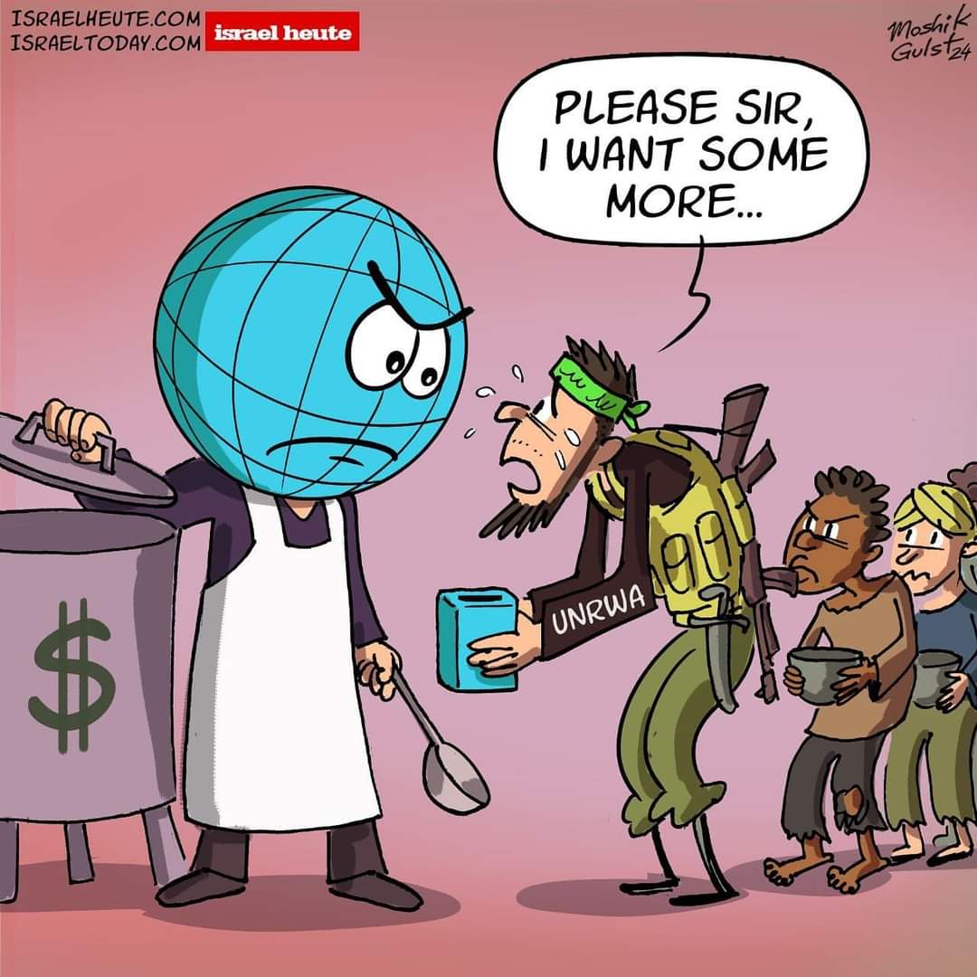 Israelkicksass's tweet image. Insanity Is Doing the Same Thing Over and Over Again and Expecting Different Results

Artist: Moshik Gulst

#unrwa #UnitedNations #UNFail #UNRWAFail #gaza