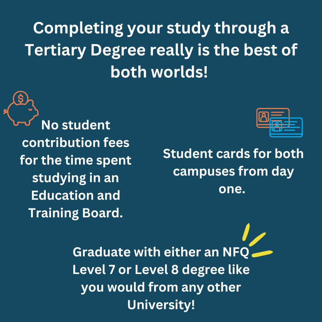 What is Tertiary? We use this word a lot when we talk about our degrees, but what does it mean? To find a Tertiary Degree that suits you, visit the NTO website nto.hea.ie