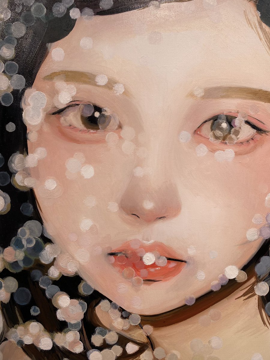 「「通り雨」727×910mmoil painting on canvas 」|𝙢𝙞𝙜𝙝𝙩のイラスト