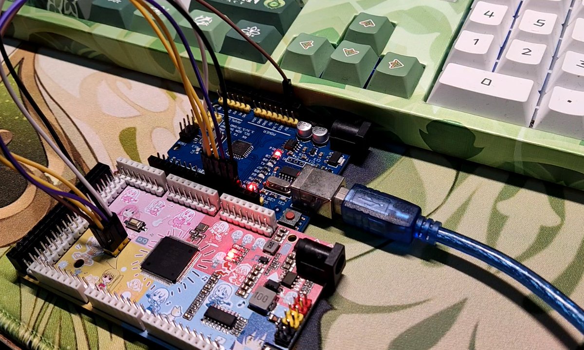 MEGA2560 Development Board with multi-color silk screen . Credit : __Aknice #jlcpcb