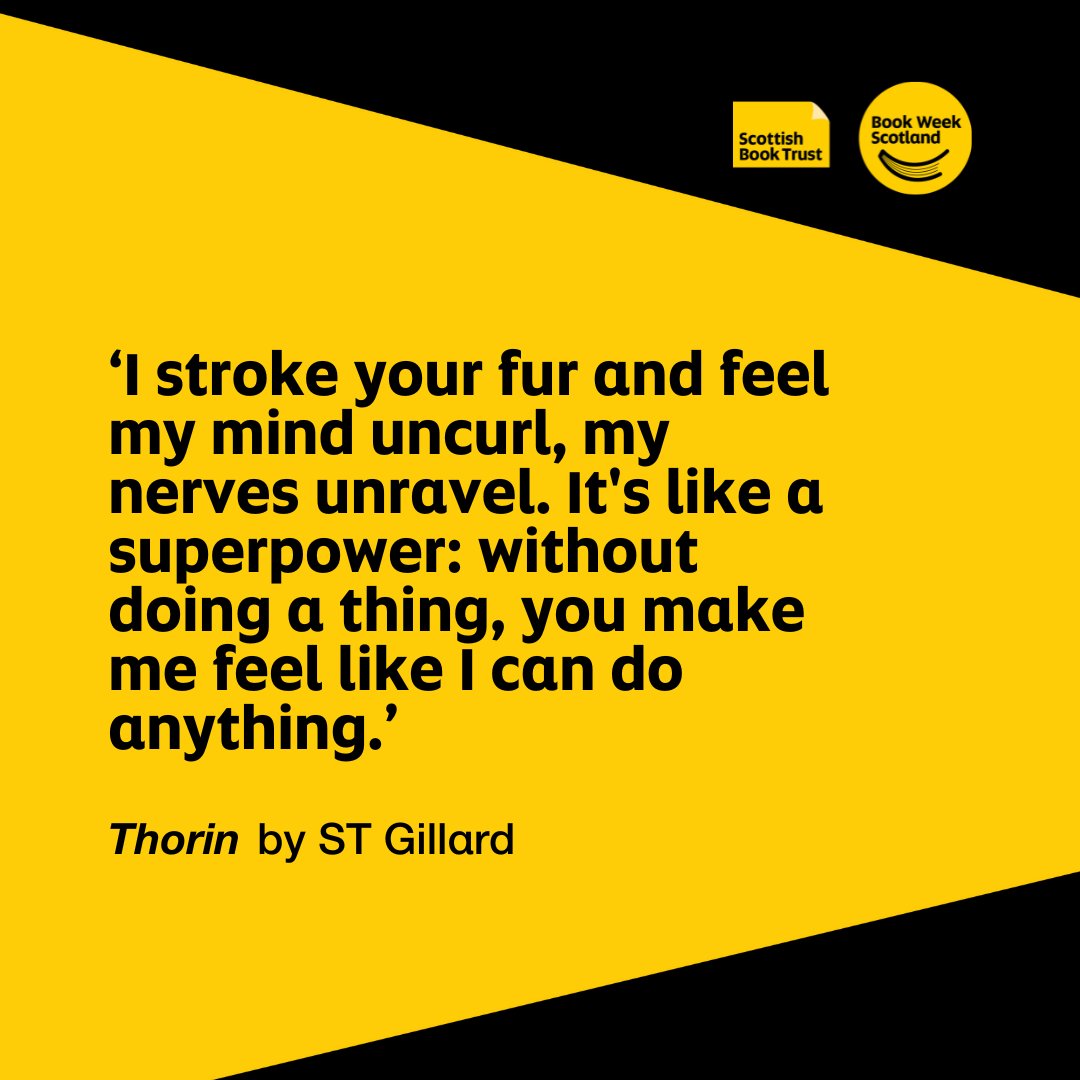 How brilliant is this quote from Thorin by ST Gillard. Enjoy the full piece on our website scottishbooktrust.com/scotlands-stor… 🐾 Do you have a story of Hope? Share it with us! scottishbooktrust.com/scotlands-stor…