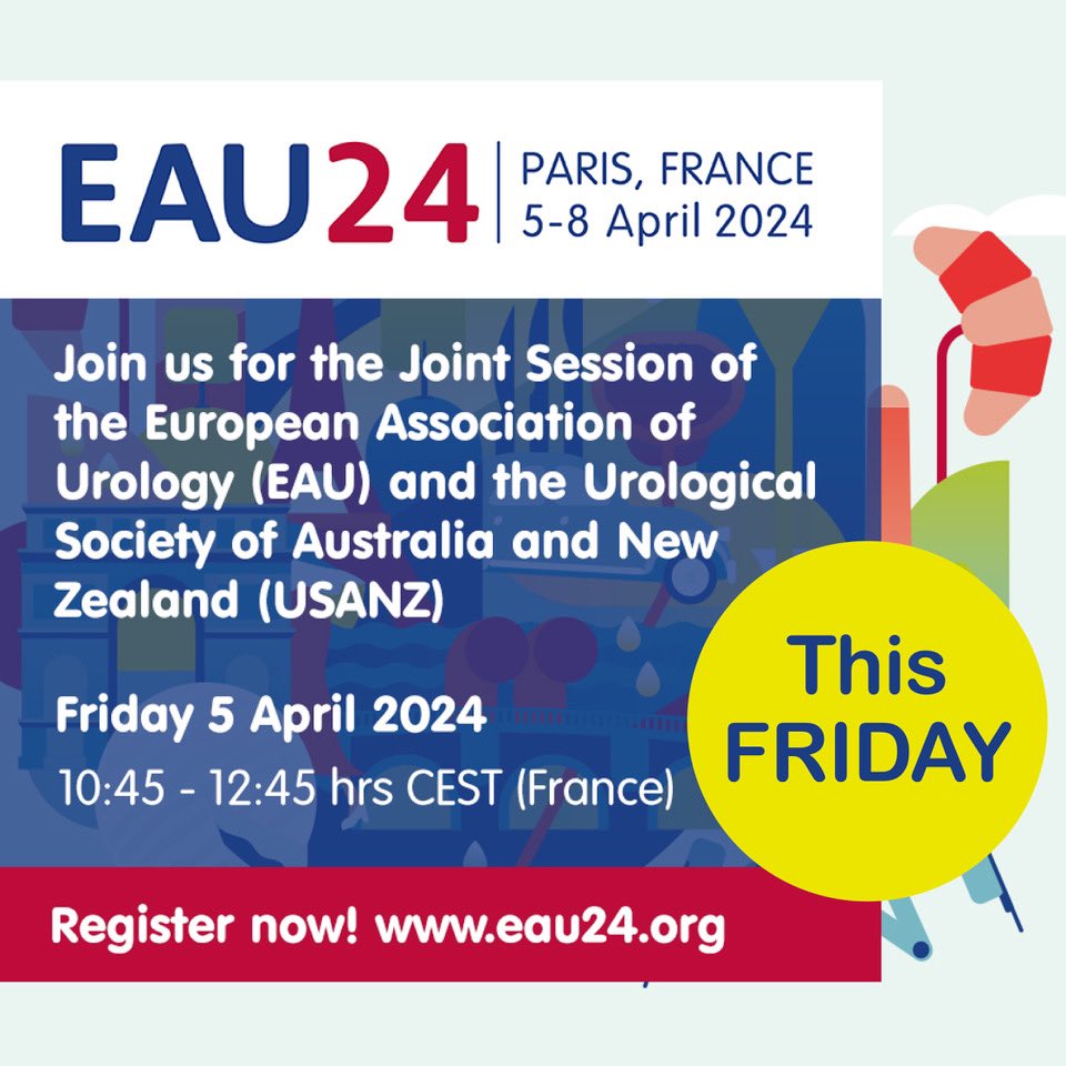 USANZ (@usanzurology) on Twitter photo If you are attending #EAU24 join us for the EAU and USANZ Joint Session under the theme ‘Urology Beyond Europe’ on Friday. More details here: bit.ly/USANZEAU24 <a href="/Uroweb/">European Association of Urology (EAU)</a> If you are attending #EAU24 join us for the EAU and USANZ Joint Session under the theme ‘Urology Beyond Europe’ on Friday. More details here: bit.ly/USANZEAU24 <a href="/Uroweb/">European Association of Urology (EAU)</a>