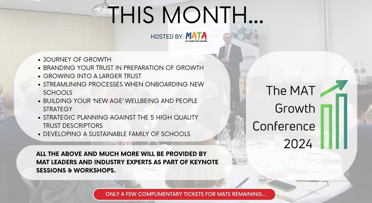 This month we will be hosting MAT leaders at the upcoming MAT Growth Conference in London - here are our key subjects... 👇 Final complimentary places remaining here on Eventbrite - ow.ly/TzFW50R7cXw