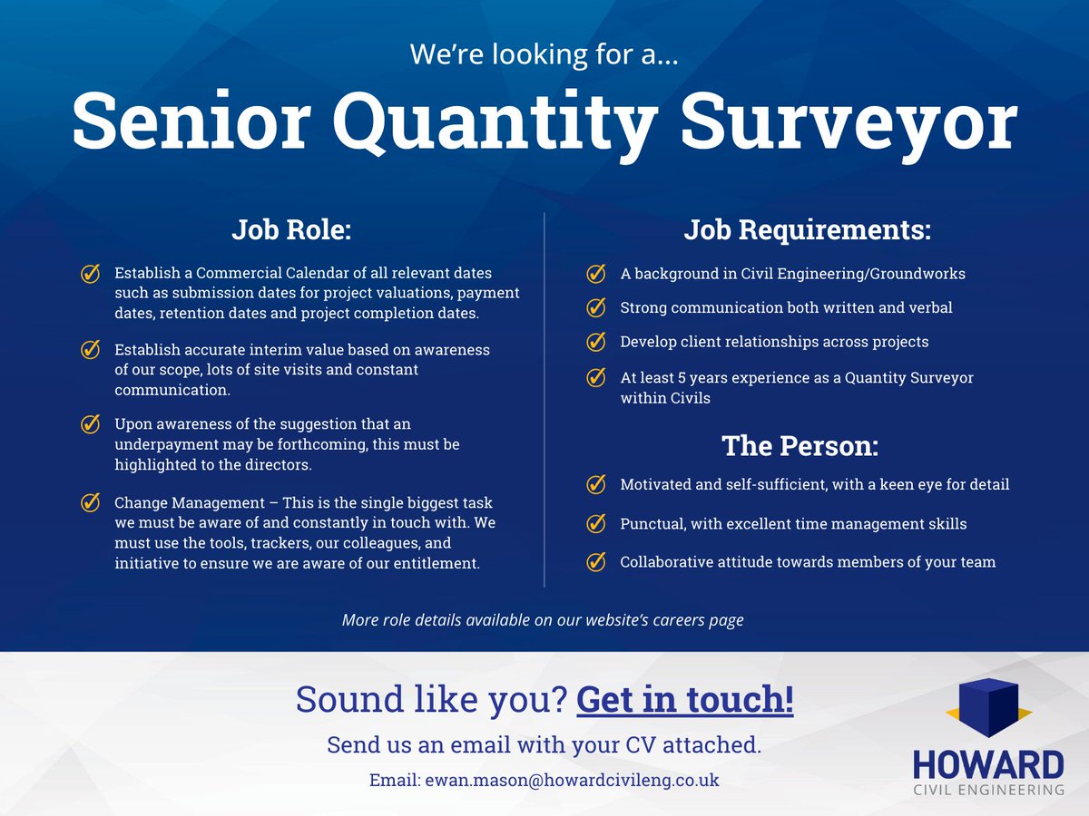 👀 We're on the lookout for a Senior Quantity Surveyor to join our team at our head office in Seacroft, Leeds! 👉 To learn more about this exciting new opportunity, head over to our website's vacancies page: lnkd.in/eE5ciqbd