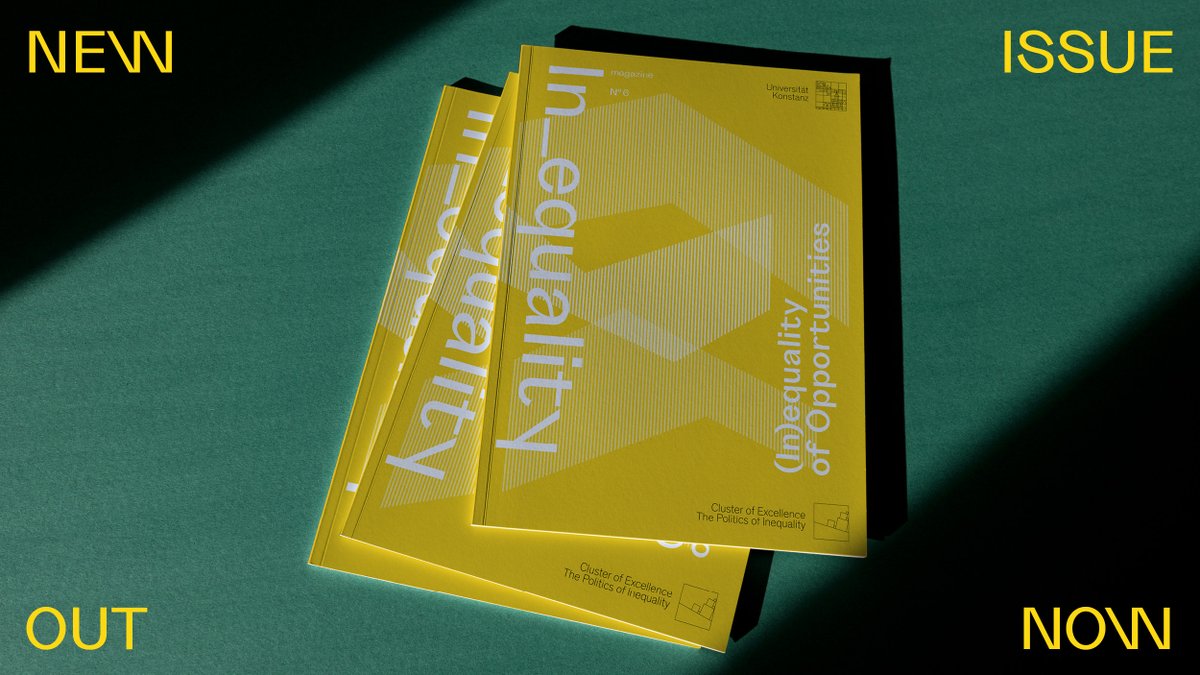 ✨New Issue Alert✨ Check out the latest In_equality magazine “(In)equality of Opportunities” and get an insight into our research on social mobility, meritocracy, the promise of advancement and educational inequalities: ➡️ t1p.de/hfl2c #EXCInequality @UniKonstanz