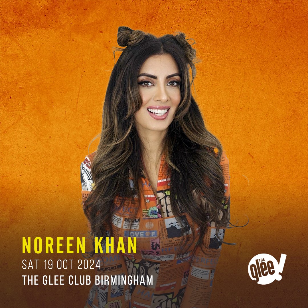 📢 JUST ANNOUNCED: Join @DJNoreenKhan on Sat 19th Oct 2024 as she brings her first explosive one-hour special to The Glee Club Birmingham! She invites audiences to join her for an unforgettable evening of LOLs and entertainment On sale now 🎟 bit.ly/NoreenKhanBham