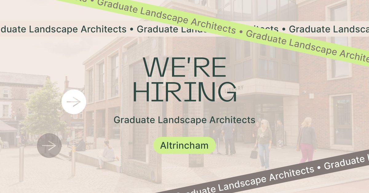 We're looking for Graduate Landscape Architects to join our Altrincham Studio, apply here: planit-ie.com/our-team/gradu… #wearehiring #graduatejobs #LandscapeArchitect #Manchester