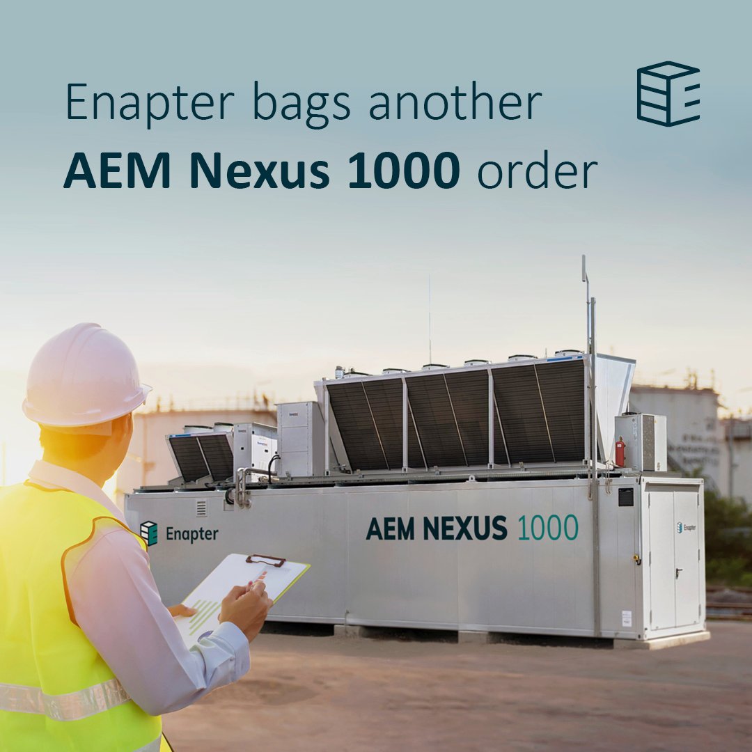Off the back of a 3 MW AEM Nexus order, another megawatt-class #AEM Electrolyser will be deployed in an Italian industrial application replacing fossil-based gases. Get more details over here: go.enapter.com/EqWtV