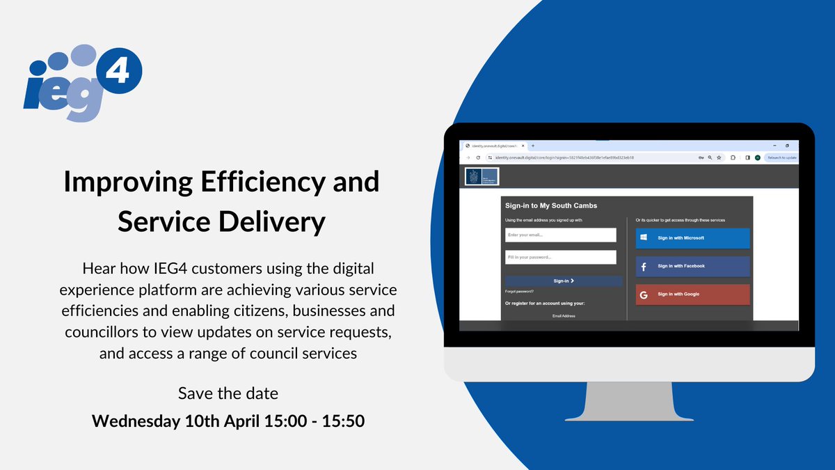 Sign-up for our next event next where we’ll share insights on how customers, using our #digital experience platform are enabling citizens, businesses & councillors to view updates on service requests, & access a range of council-provided services bit.ly/3U1BEIk