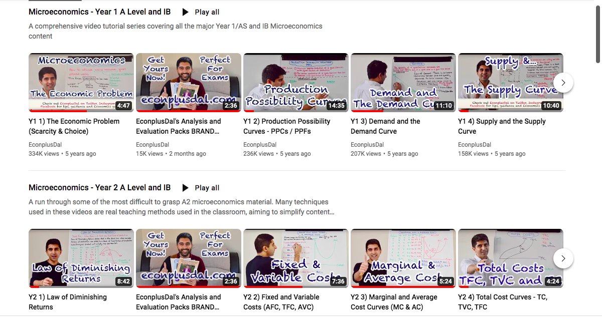 Absolutely everything you need to smash your revision of Economics is on my channel. Browse the channel homepage and you'll see all playlists laid out very clearly; Content, Exam Technique, Writing Skills, Diagrams and much more. Use the videos well in this break #heretohelp
