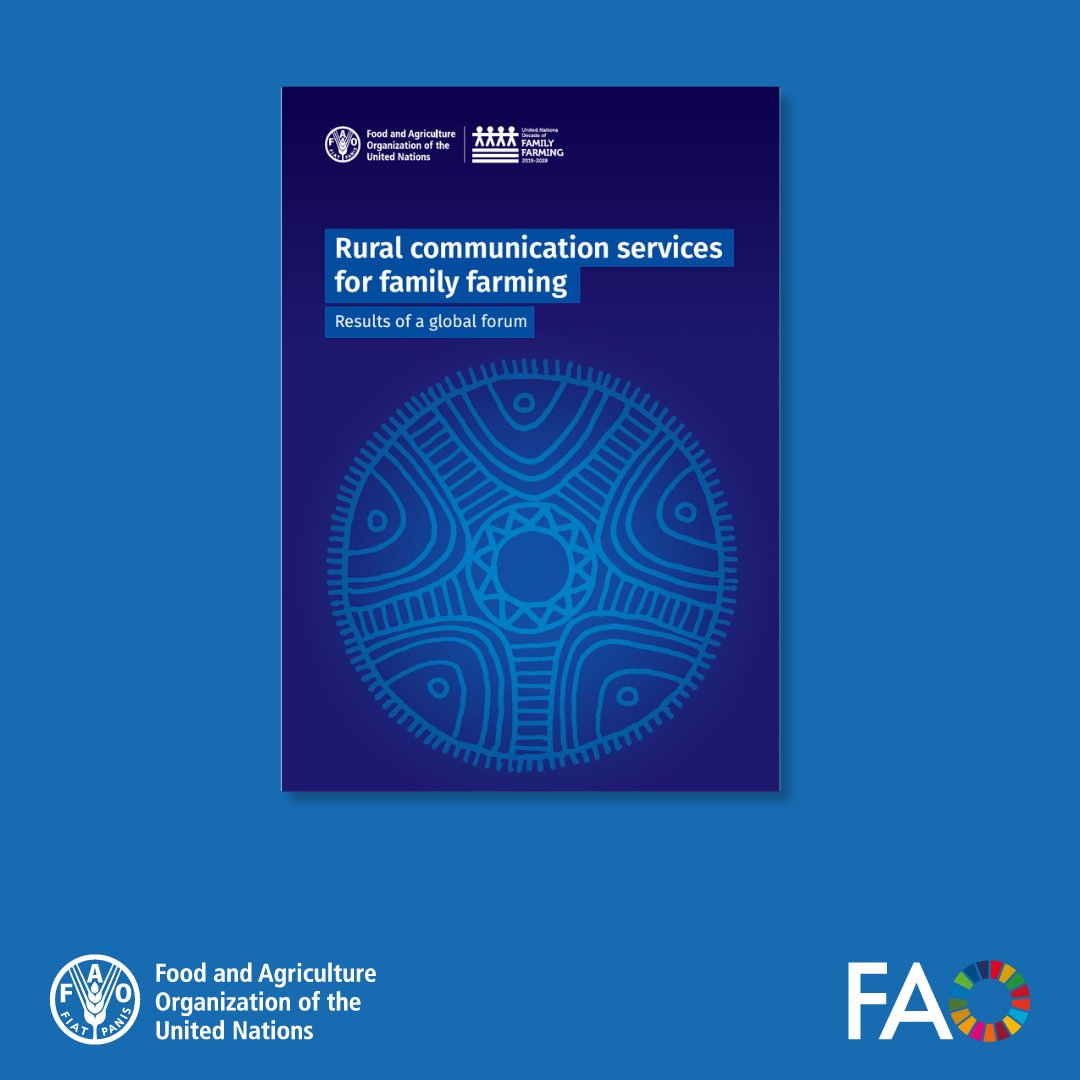 Empowering family farmers through communication! 

The latest @FAO report unveils key outcomes from the UNDFF Forum on Inclusive Rural Communication Services. Discover strategies for advancing sustainable food systems.

Read the insights ➡️ ow.ly/X7ov50R6j7q