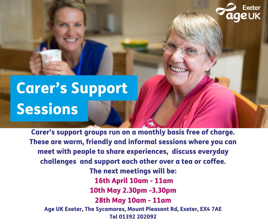 New dates for the Spring Carer’s support sessions!