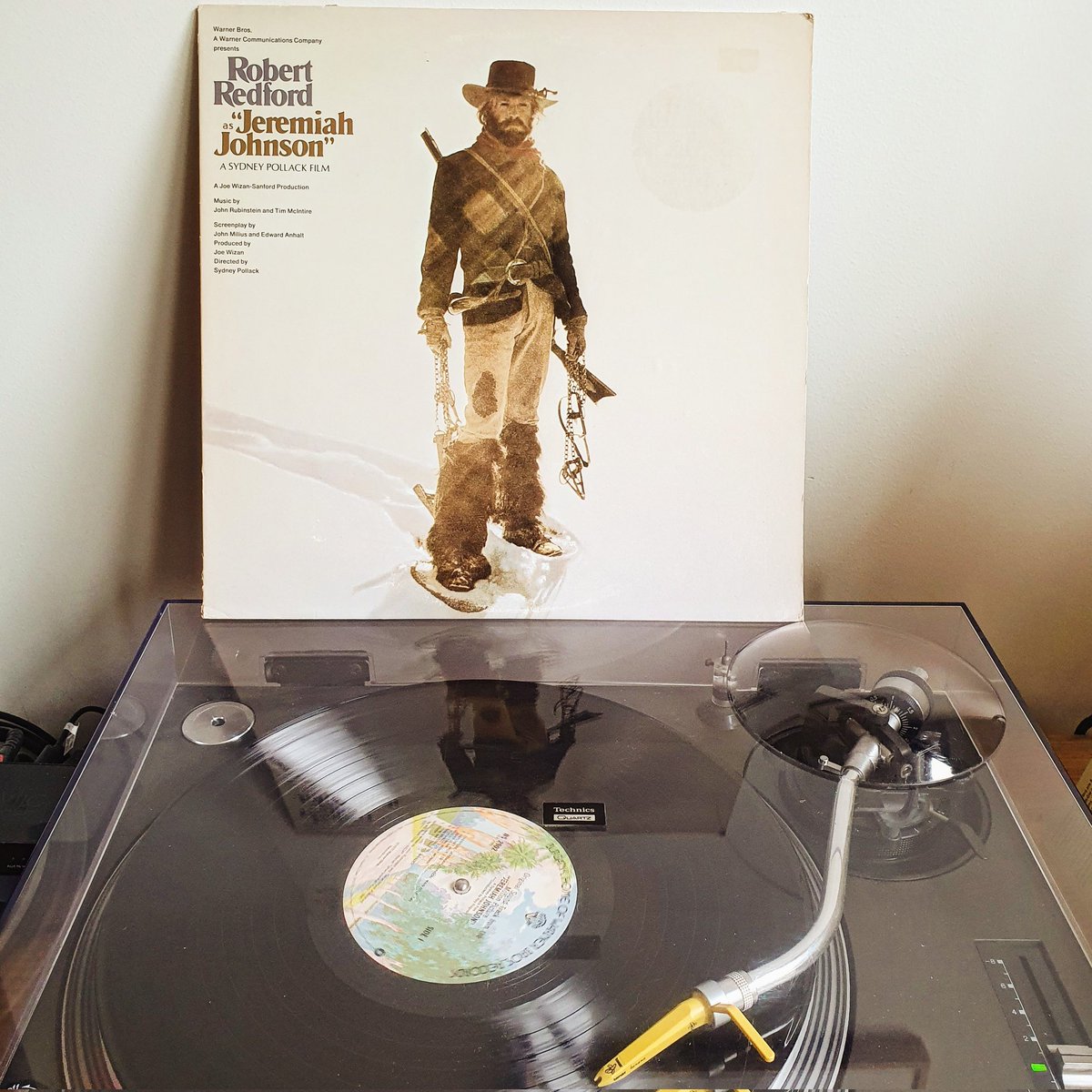 Had this on my wantlist since 2016, possibly heard it on @jonnytrunk's OST Show, and now found it in the wild at Record Mania in Amsterdam: the gorgeous soundtrack to Sydney Pollack's movie Jeremiah Johnson (starring Robert Redford) by Tim McIntire and John Rubinstein.