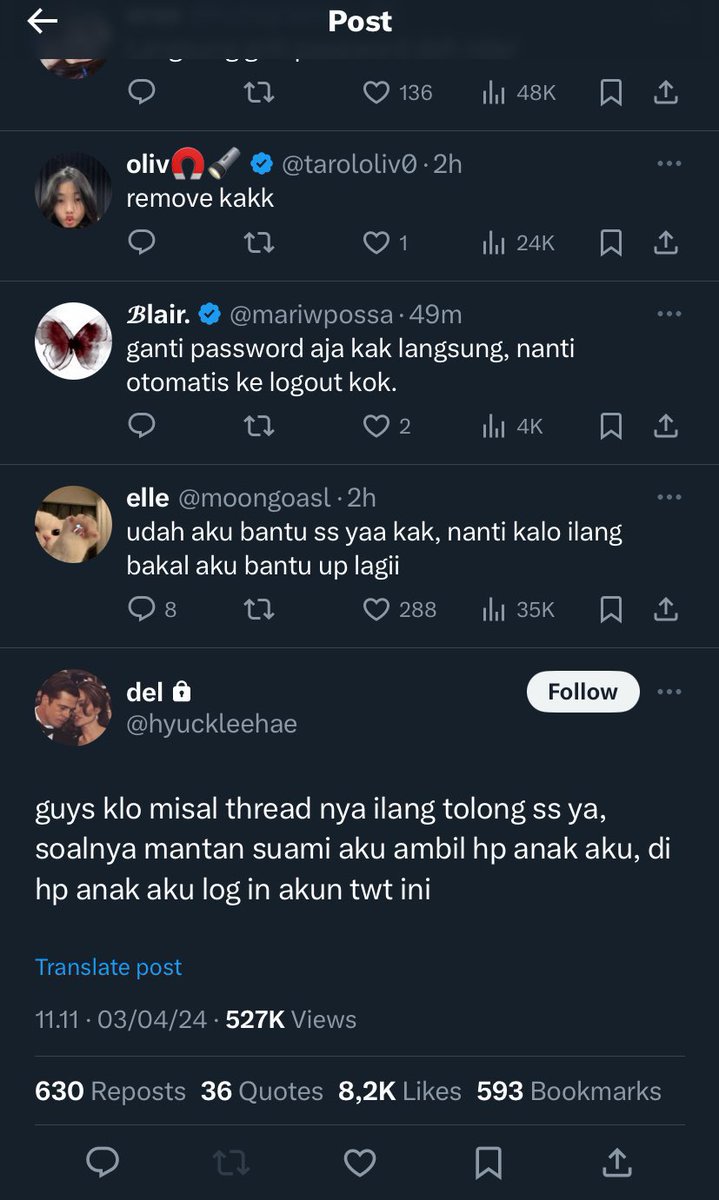 Yang lagi rame gaes, tweetnya lagi di private kknya karena dapat ancaman dari suami dan keluarga suaminya