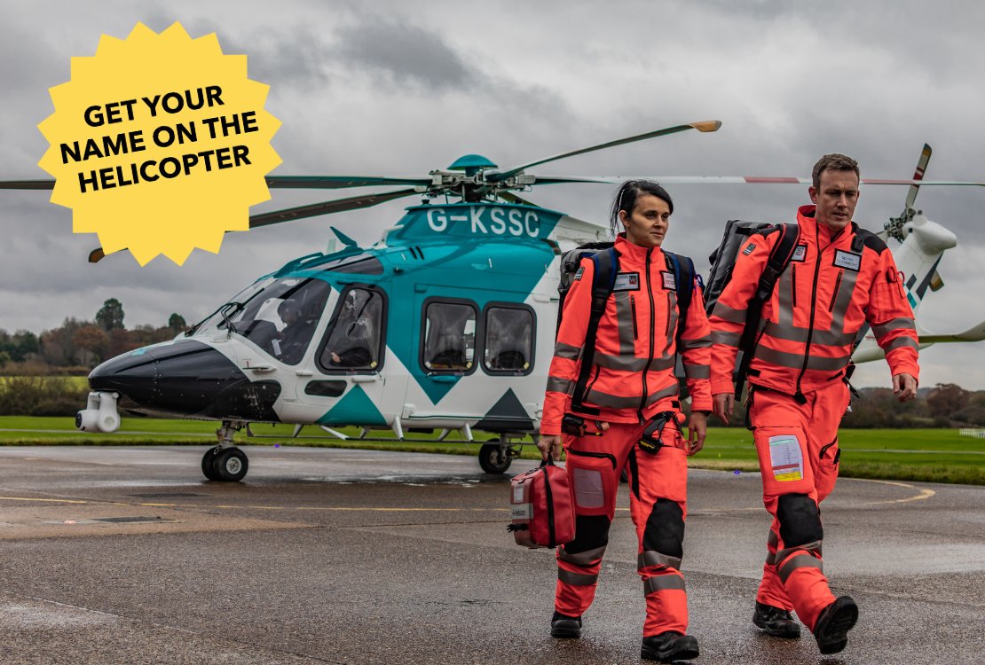 Have you ever wanted to join one of our lifesaving missions? With a minimum donation of £100, you can have your name on our aircraft, by our side on every mission. Join us at ow.ly/zjzR50R6yb0