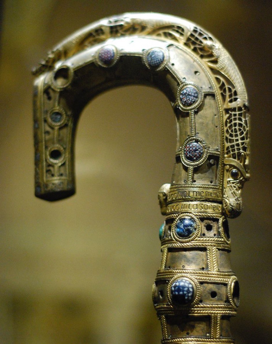 3 Apr 1189: St. Celsus or Cellach, Abbot of #Armagh, a very significant politician & reformer is buried in the tomb of the bishops of Lismore #Waterford #otd (National Museum of Ireland: Lismore Crozier photographed by jemartin03 on flicker)