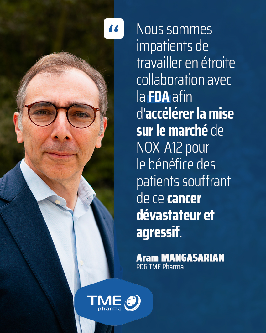 DirectDirigeant's tweet image. La FDA américaine accorde la désignation Fast Track pour NOX-A12, le programme principal de @tme_pharma, dans le cancer du cerveau 🧠✅

➡️ newcontact.eu/secure/media/c…

$ALTME #NOXA12 #FDA #FastTrack