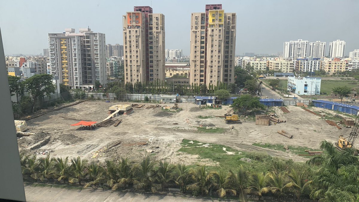 Latest Pictures from the Construction site of The New Corporate House of WBSETCL(West Bengal State Electricity Transmission Company Limited) Coming Up in New Town, Kolkata Near New Town Bus Stand. #newtown #kolkata #newcorporateoffice #newoffice #comeinvestinbengal