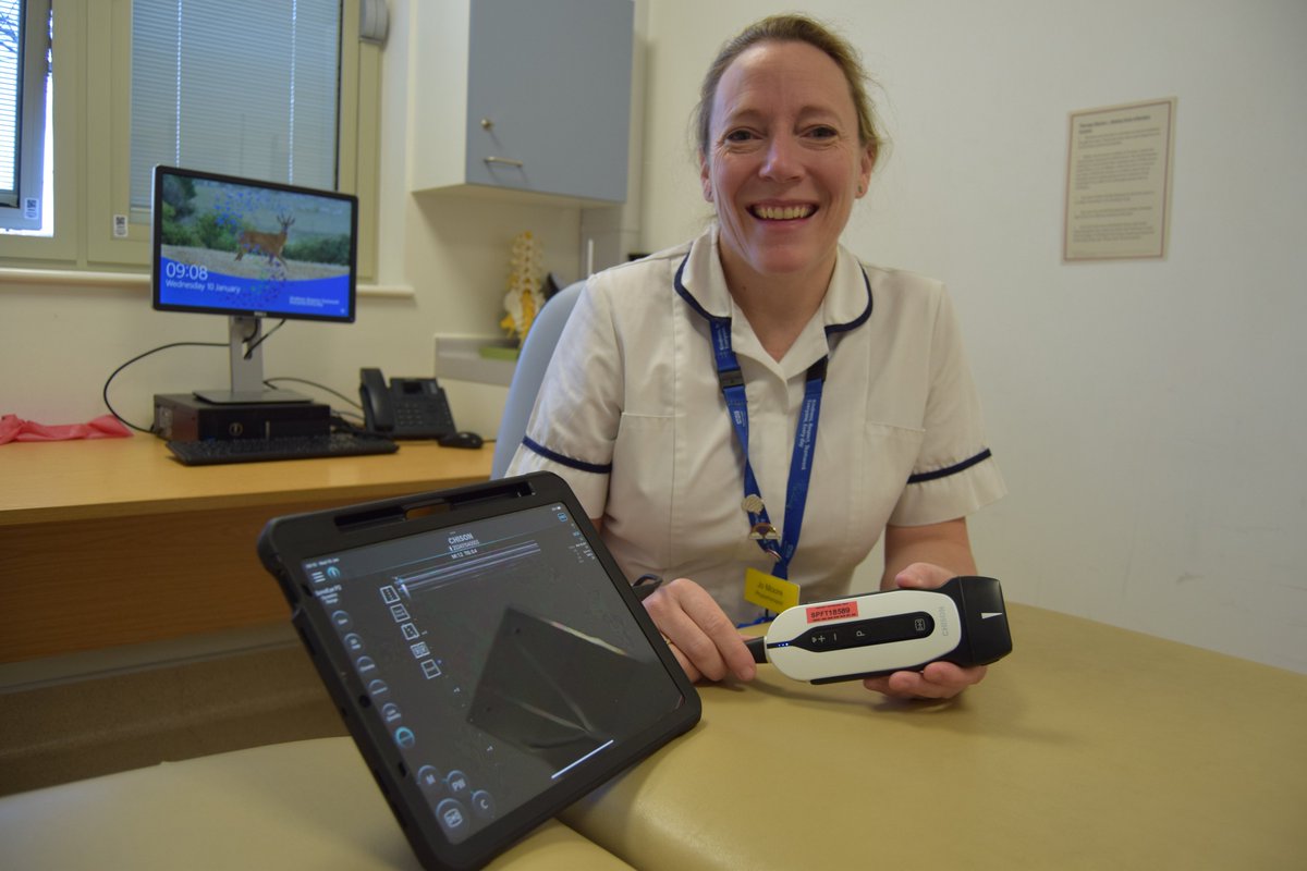 Our spasticity team can now visit bedbound patients in their homes to deliver botulinum toxin injections, which help relax stiffened muscles. Thanks to the donation of a portable ultrasound machine by the League of Friends, their care is accessible to everyone in Somerset💙