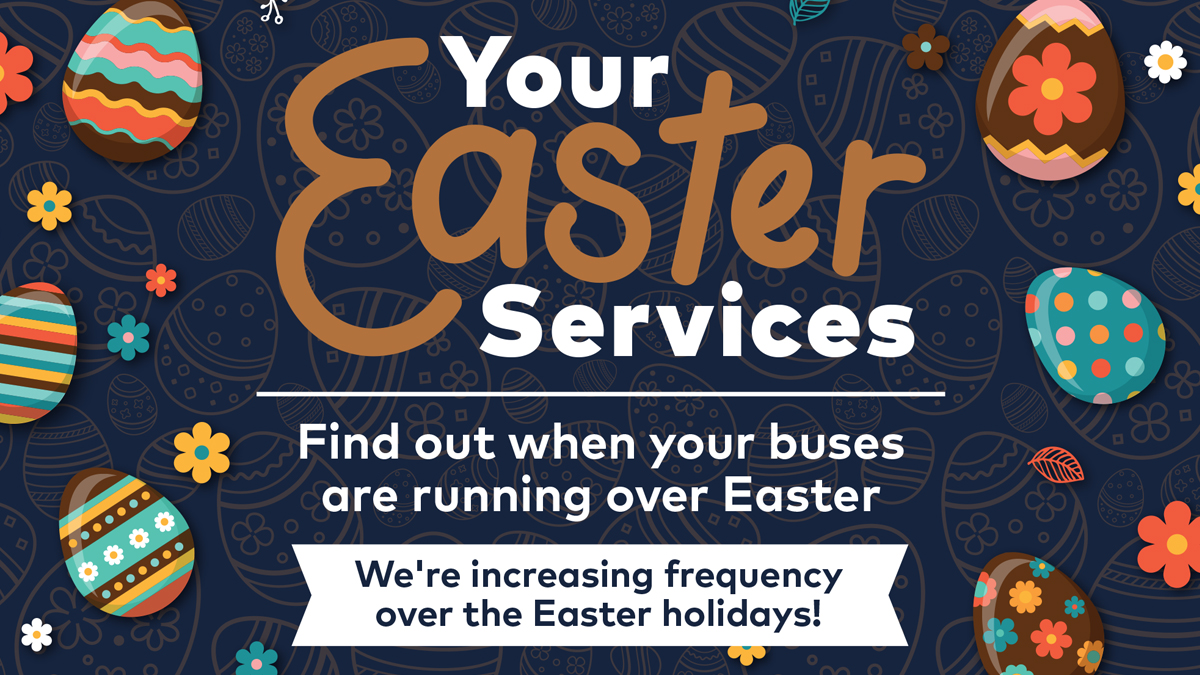 Until Saturday 6th April extra Park & Ride services will be running for the Easter holidays. For more information visit: bit.ly/431Gkkw